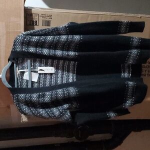 Sz M NWT $475 Gold Hawk thick knitted cardigan